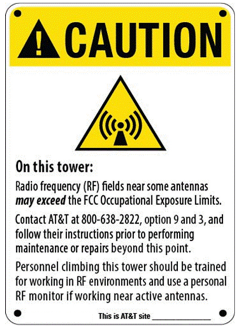 AT&T RF Signs - Aluminum – TEK Solutions