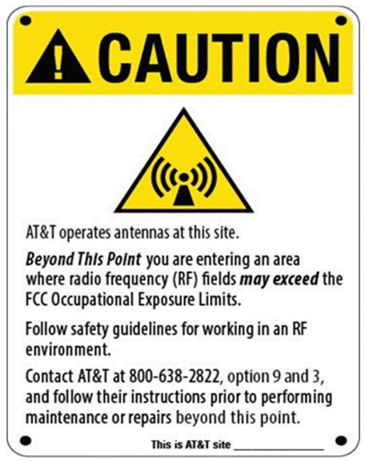 AT&T RF Signs - Aluminum