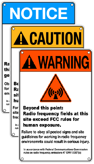 DISH RF Signs - Aluminum