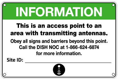 DISH RF Signs - Aluminum