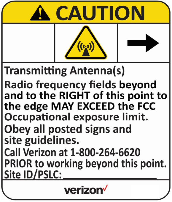 Verizon RF Signs - Aluminum