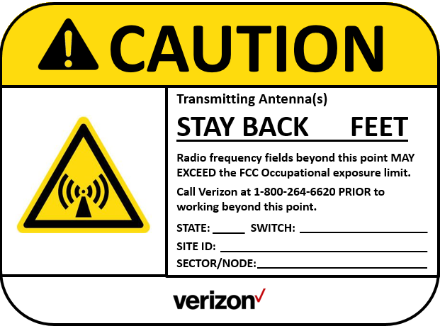 Verizon RF Signs - Aluminum