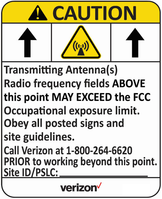 Verizon RF Signs - Aluminum