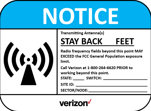 Verizon RF Signs - Aluminum