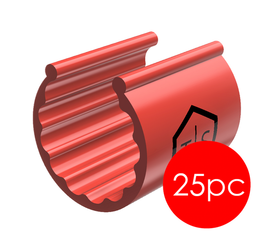 Clip de código de color TEK Clip™ de 1/2" (TEK-CP1-12-25) 25 piezas